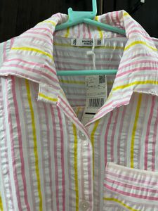 pastel striped shirt