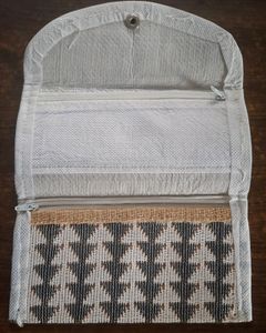 3 Fold Purse White&amp; Black