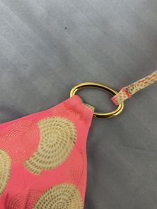 Pink Polka Dot Bikini Top