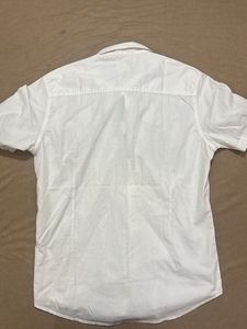 Flying Machine White Graphic Shirt