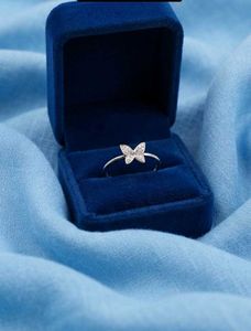Sparkling Butterfly Ring 925