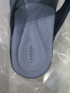Crocs flip flops platform heels