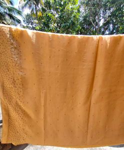 PRICE DROP - Golden Saree with Embellishments