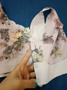 Floral Print Sports Bra