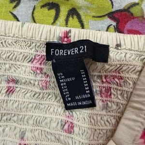 forever 21 floral puff sleeve top