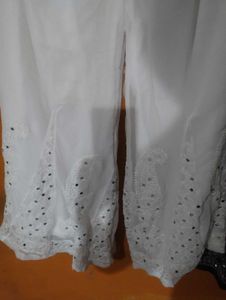 Black Embroidered Chikenkari Kurta With Sharara❣️❣