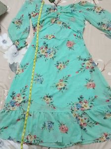 Floral Chiffon Midi Dress