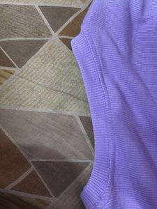 Lilac Ruched Long Sleeve Top