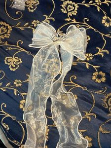 Elegant White Bow Hair Accessory