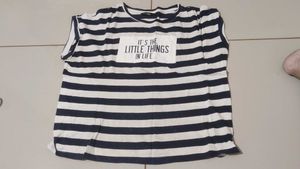 Striped T-Shirt with Graphic Print