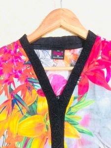 Pakistani Floral Print Kurta