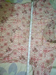 Beautiful Pink Printed Kurta