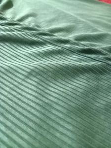 Green Fitted Full Sleeves Top