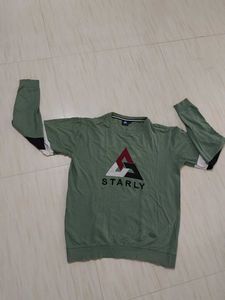 sporty olive green sweatshirt(Size -XL)