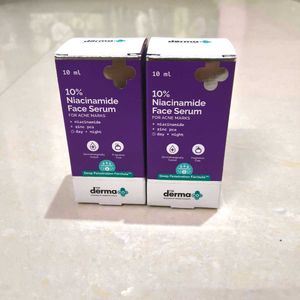 PACK OF 2 The Derma Co 10% Niacinamide Serum with
