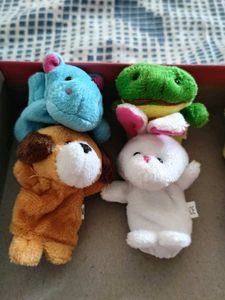 Set of Cute Animal Finger Puppets
