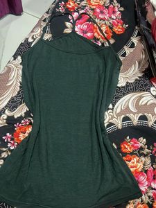 Dark Green Spaghetti Strap Top