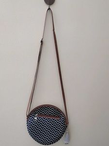 Unique Chevron Round Sling Bag