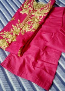 Beautiful Designer Kurta Churidar Without Dupatta
