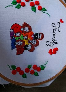 Family Hoop Embroidery Design