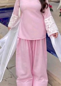 Elegant Pink Kurta Set with Dupatta
