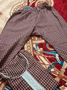 Checkered Kurta woolen
