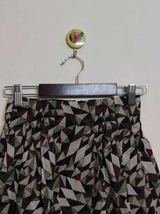 Patterned Mini Skirt