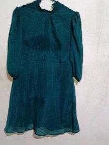 Elegant Teal Mini Dress