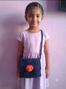 Cute Crochet Sling Bag for Kids
