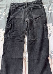 Stylish Black Cargo Jeans