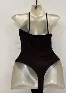 Stylish Brown cut out bodysuit