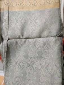 Elegant Grey Patterned Saree