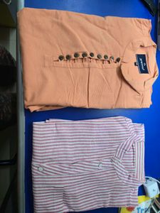 Combo of 2 cotton Men Kurtas