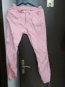 NEWME 🩷 Parachute Solid Pants One Time .Used