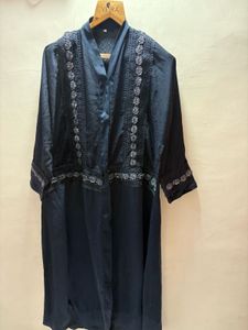 Elegant Black Abaya with Lace