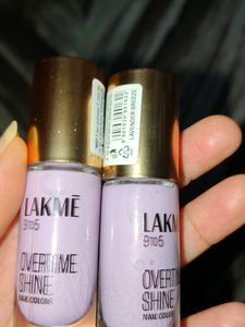 Lakme Over Time Shine Nail Color - Set of 2