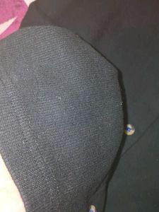 Classic Black Button-Up Top