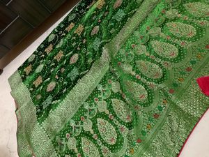 Elegant Green Silk Saree