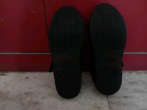 Women Black Buckle Shoes