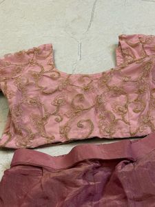 Embroidered Crop Top &amp; Palazzo Set