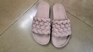 💥Dusty Pink Comfy Braided Slides