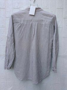 New with tag Korean Striped Casual Button-Up Shirt
