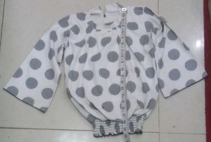 Chic Polka Dot Top &amp; Cargo Pants Set