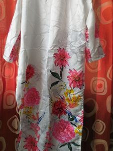 White Floral Kurta
