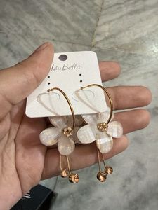 Floral Hoop Earrings