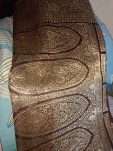 New pure zari silk saree with blouse piece