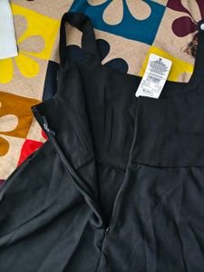Black Flared Dress - XS
