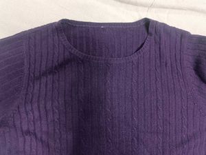 Purple Knit Top it's not like a sweater