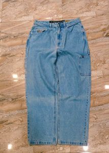 Light Wash Baggy Jeans