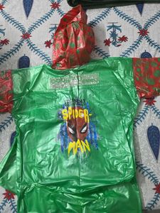 Free Delovery : Bright Green Raincoat size 51cm